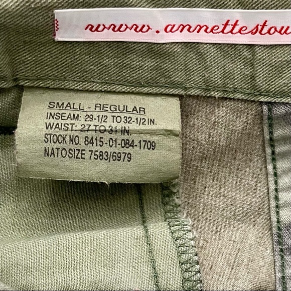 "Get Your Camo On" Bejeweled Army Fatigue Pants with Swarovski Crystal Cross - Picture 7 of 8